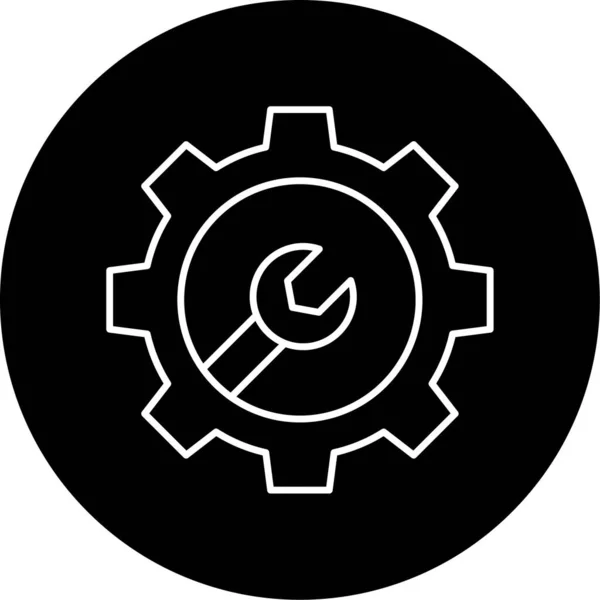 Technischer Support Vector Glyph Icon Design — Stockvektor