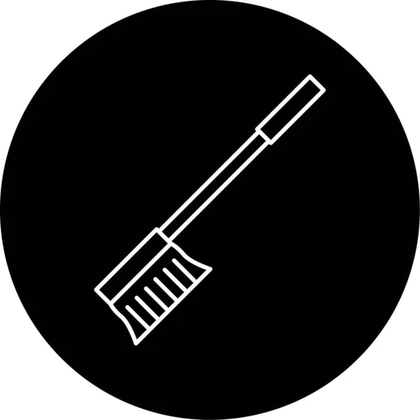 Cleaning Brush Vector Glyph Icon Design — Stockvector