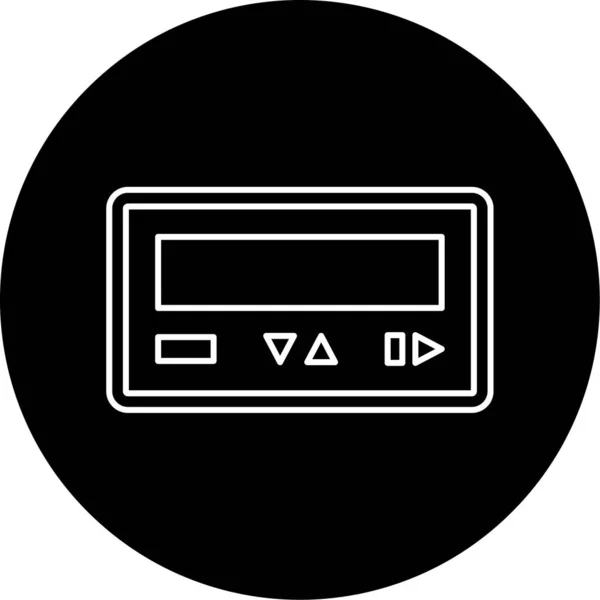 Pager Vector Glyph Icon Design —  Vetores de Stock