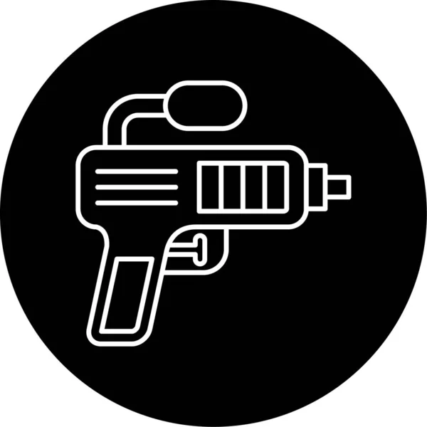 Water Gun Vector Glyph Icon Design — 스톡 벡터