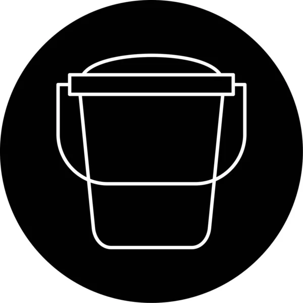 Sand Bucket Vector Glyph Icon Design — стоковый вектор