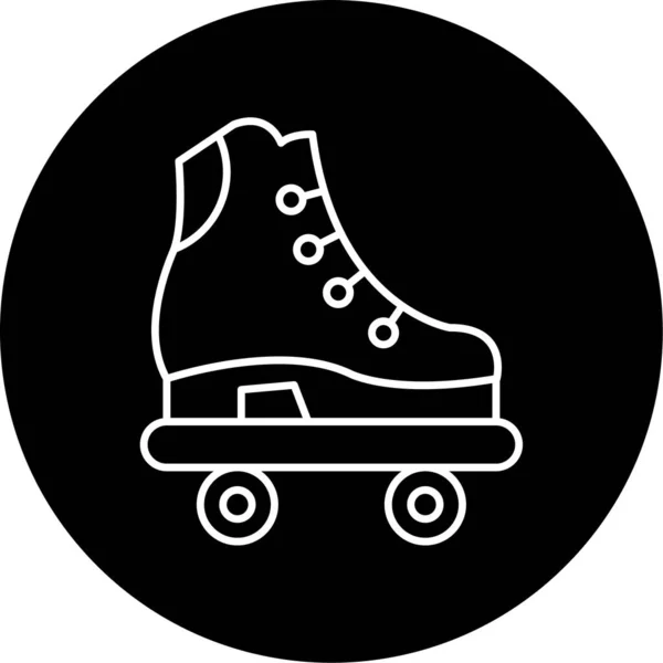 Roller Skates Vector Glyph Icon Design — Stockový vektor