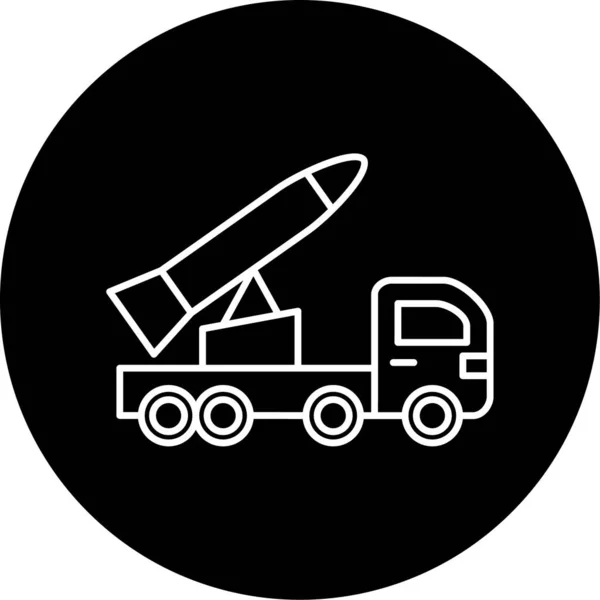 Vector Armas Truck Glyph Icon Design —  Vetores de Stock