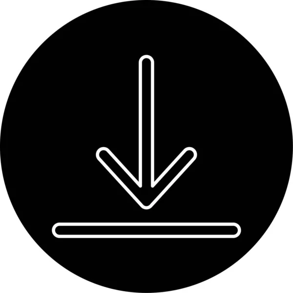 Vektor Ladda Ner Glyph Icon Design — Stock vektor