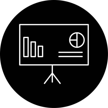 Vektör Sunum Simgesi Tasarımı