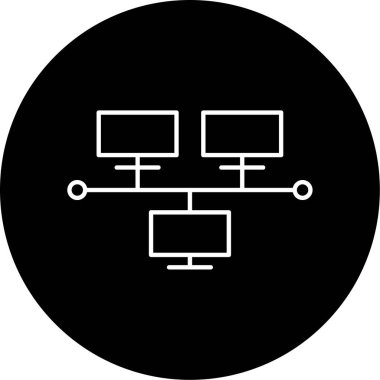 Vektör Ağı Kabartma Simgesi Tasarımı