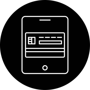 Vektör Ödeme Kabartma Simgesi Tasarımı