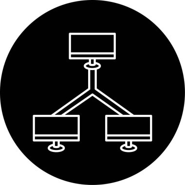 Vektör Bağlantısı Kabartma Simgesi Tasarımı