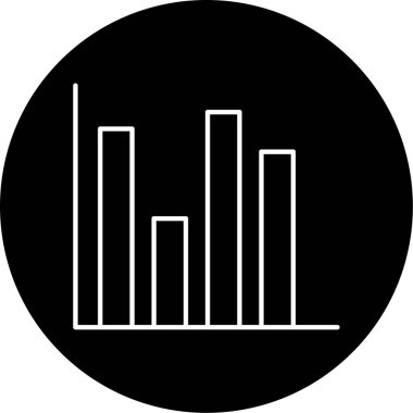 Vektör Çubuğu Grafiği Simge Tasarımı