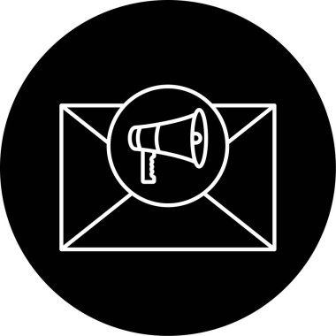 Vektör E- posta Pazarlama Simgesi Tasarımı