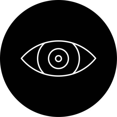 Vektör Vizyon Kabartma Simgesi Tasarımı