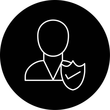 Vektör Sigortası Kabartma Simgesi Tasarımı