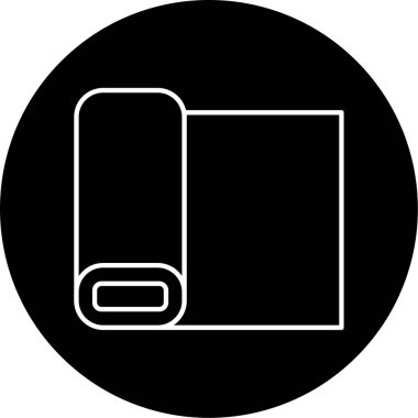 Vektör Kumaşı Kabartma Simgesi Tasarımı