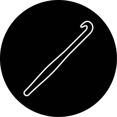 Vektör Tığ işi Kabartma Simgesi Tasarımı