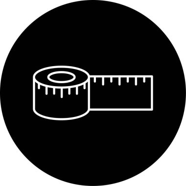 Vektör Ölçüm Kaydı Kabartma Simgesi Tasarımı