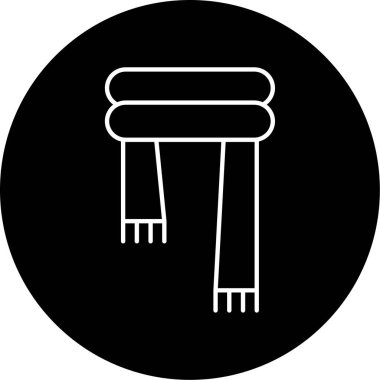 Vektör Eşarp Şekil Simgesi Tasarımı