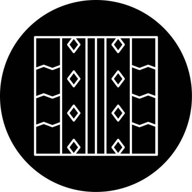 Kalıp bez Vektör Kabartma Simgesi Tasarımı