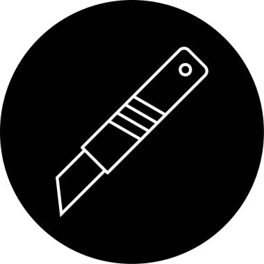 Bıçak Vektörü Kabartma Simgesi Tasarımı