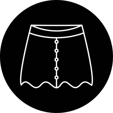 Etek Vektörü Şekil Simgesi Tasarımı 