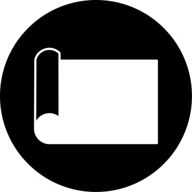 Blueprint Vektör Şekil Simgesi Tasarımı