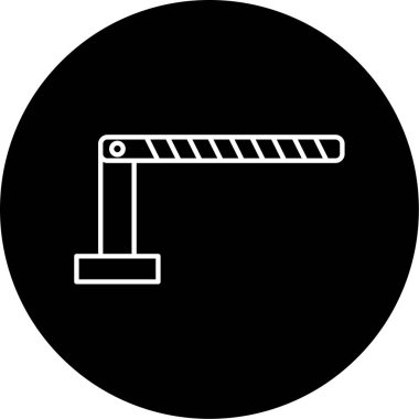 Bariyer Vektör Şekil Simgesi Tasarımı