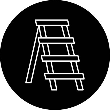 Adım Merdiven Vektörü Şekil Simgesi Tasarımı