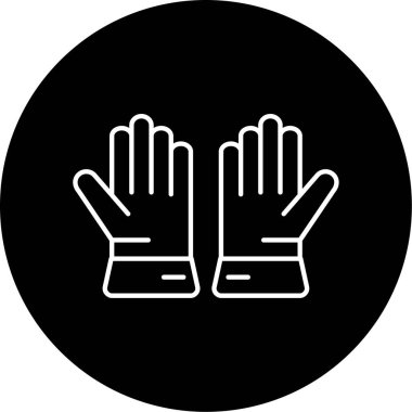 Eldiven Vektörü Şekil Simgesi Tasarımı