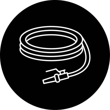 Su Hortumu Vektörü Kabartma Simgesi Tasarımı 