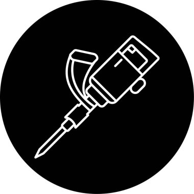 Kaya Çekici Vektörü Şekil Simgesi Tasarımı