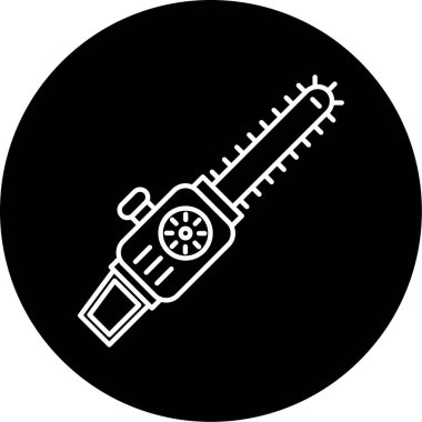 Testere Vektörü Kabartma Simgesi Tasarımı