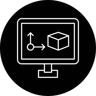 Animasyon Vektörü Şekil Simgesi Tasarımı