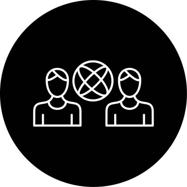 İnsan simgesinin vektör illüstrasyonu