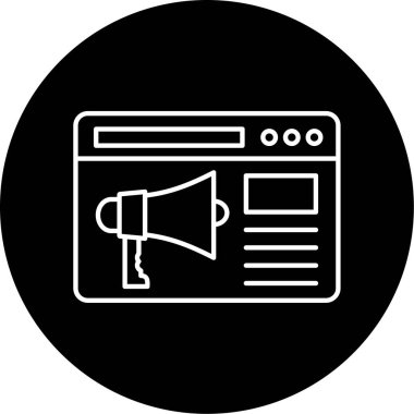 seo modern simgesinin vektör illüstrasyonu