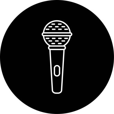 Mikrofon simge tasarlamak vektör
