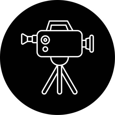 Moda tarzında izole edilmiş video simgesi