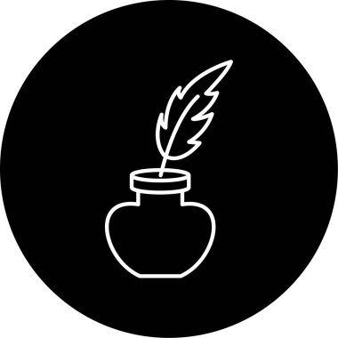 Tüy Düz Vektör Simgesi