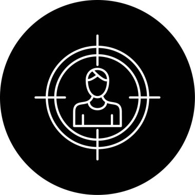 Hedef simgenin vektör illüstrasyonu