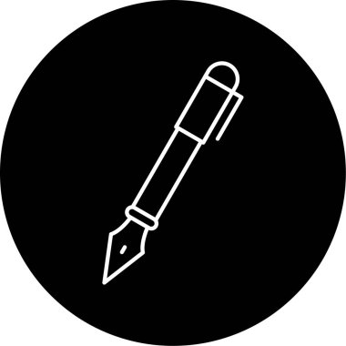 kalem simgesinin vektör illüstrasyonu