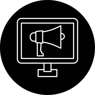 Seo simgesinin vektör illüstrasyonu