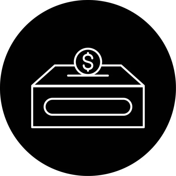 Vector Donation Glyph Icon Design — Vettoriale Stock