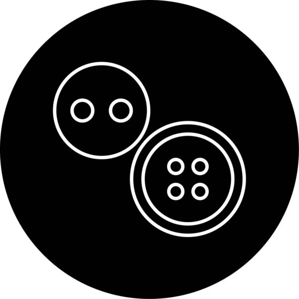 Vector Buttons Glyph Icon Design — Stock Vector