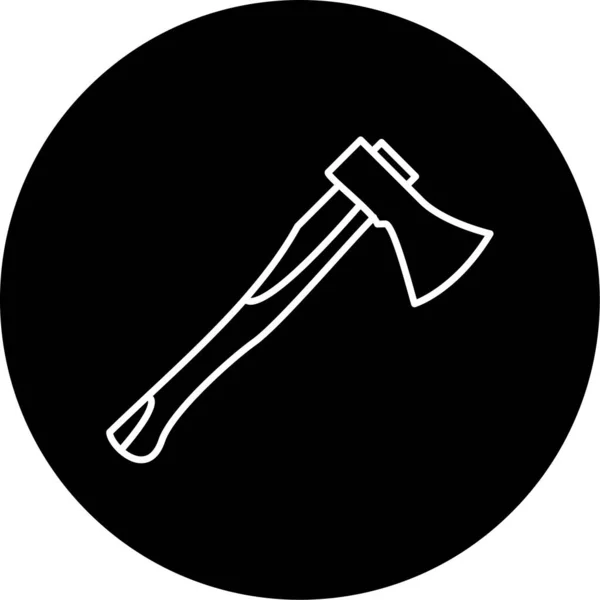Axe Vector Glyph Icon Design — Vetor de Stock