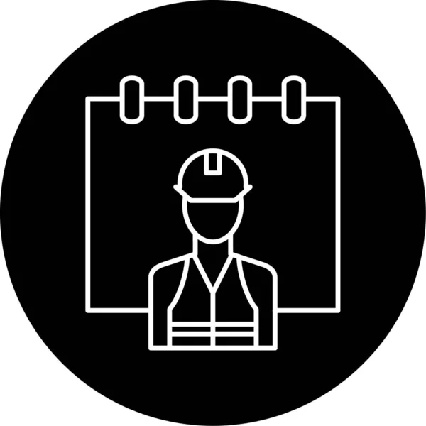 Labour Day Vector Glyph Icon Design — Image vectorielle