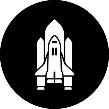 Uzay gemisi kutsal kişilerin resmi, vektör çizim