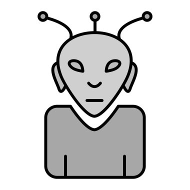 robot ikon vektör illüstrasyonu