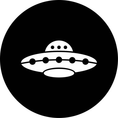 uzay gemisi simgesi, vektör illüstrasyonu