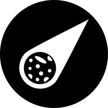 Pizza simgesi, vektör illüstrasyonu