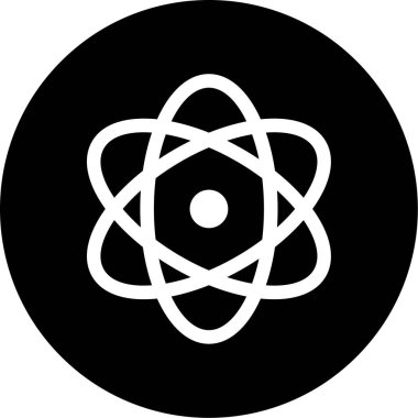 Atom simgesinin vektör illüstrasyonu