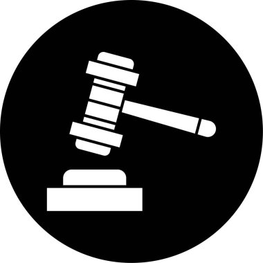 kanun simgesi, vektör illüstrasyonu