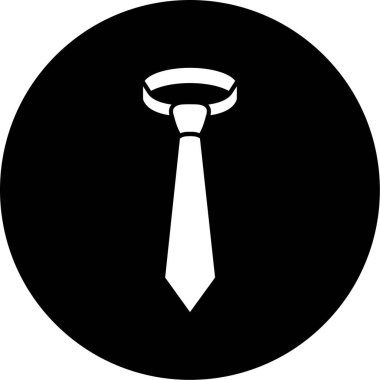 Kravat. Web simgesi basit illüstrasyon